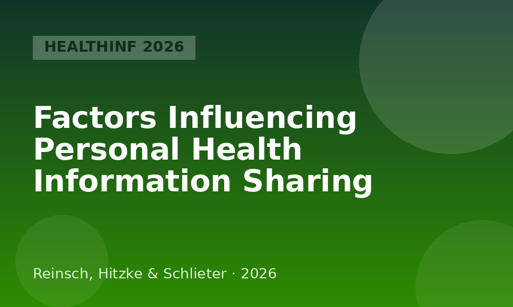 Factors Influencing Personal Health Information Sharing