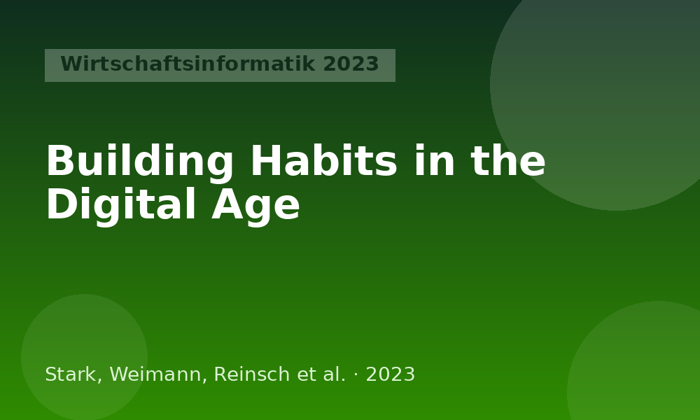 Building Habits in the Digital Age